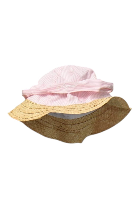 A Pink Sun Hats from Armani Baby in size 6-12M for girl. (Front View)