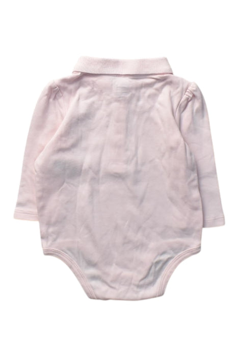 A Pink Long Sleeve Bodysuits from Ralph Lauren in size 3-6M for girl. (Back View)