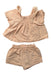 A Peach Shorts Sets from Gingersnaps in size 18-24M for girl. (Back View)