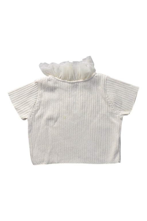 A White Short Sleeve Tops from Gingersnaps in size 18-24M for girl. (Front View)