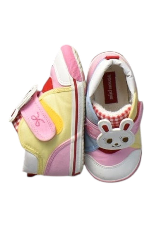 A Multicolour Sneakers from Miki House in size 2T for girl. (Front View)