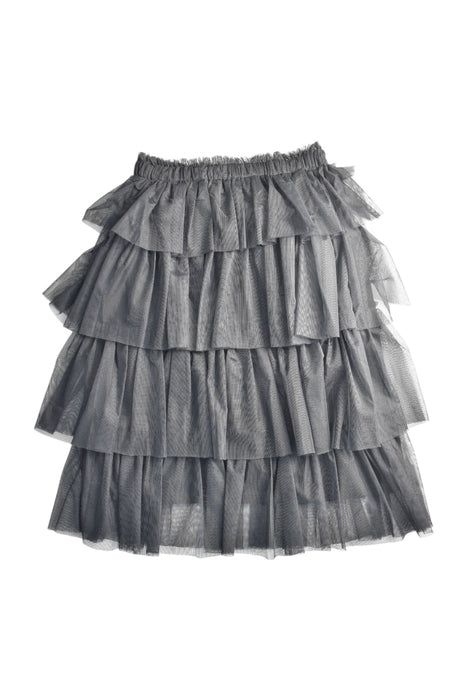 A Grey Tulle Skirts from Genwoo Kids in size 10Y for girl. (Back View)