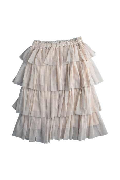 A Ivory Tulle Skirts from Genwoo Kids in size 10Y for girl. (Back View)