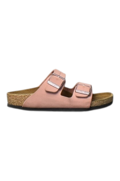 A Pink Sandals from Birkenstock in size 6T for girl. (Front View)