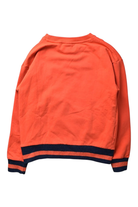 A Orange Crewneck Sweatshirts from Boboli in size 8Y for girl. (Back View)