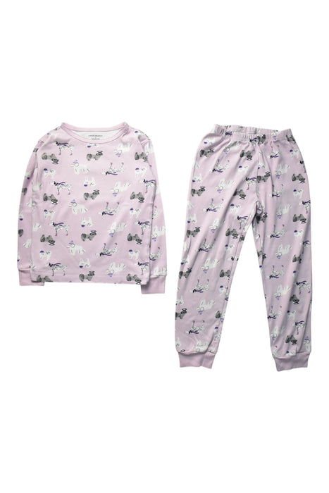 A Pink Pyjama Sets from Janie & Jack in size 6T for girl. (Front View)