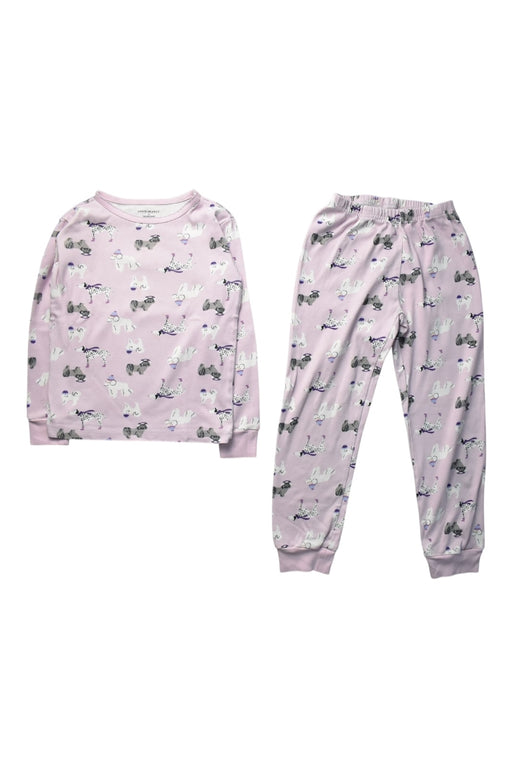 A Pink Pyjama Sets from Janie & Jack in size 6T for girl. (Front View)