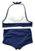 A Navy Bikinis from Janie & Jack in size 6T for girl. (Back View)
