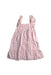 A Pink Sleeveless Dresses from Janie & Jack in size 6T for girl. (Front View)