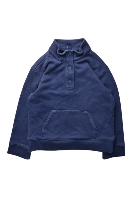 A Navy Buttoned Sweatshirts from Janie & Jack in size 3T for boy. (Front View)