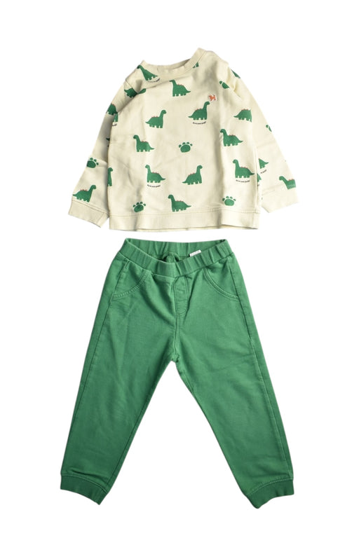 A Green Pants Sets from Blue Dog Baby in size 3T for boy. (Front View)