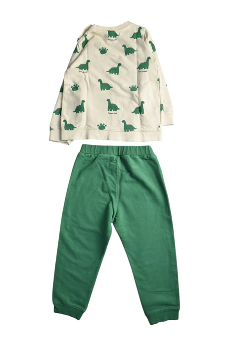 A Green Pants Sets from Blue Dog Baby in size 3T for boy. (Back View)