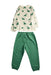 A Green Pants Sets from Blue Dog Baby in size 3T for boy. (Back View)