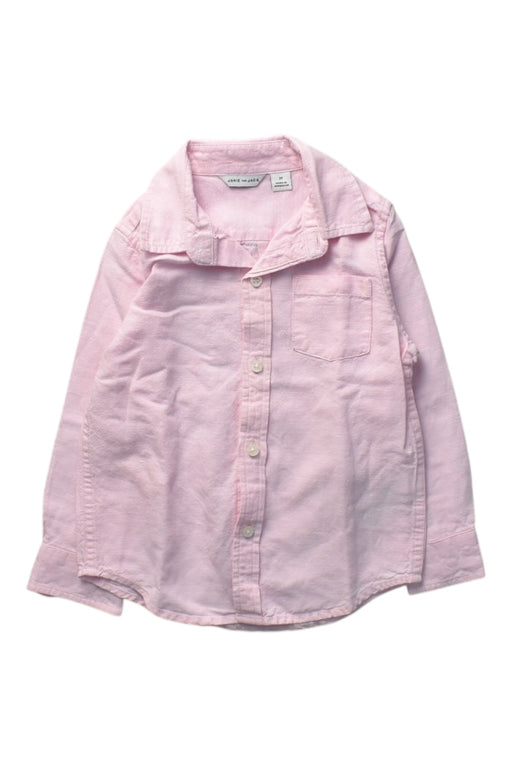 A Pink Long Sleeve Shirts from Janie & Jack in size 2T for boy. (Front View)
