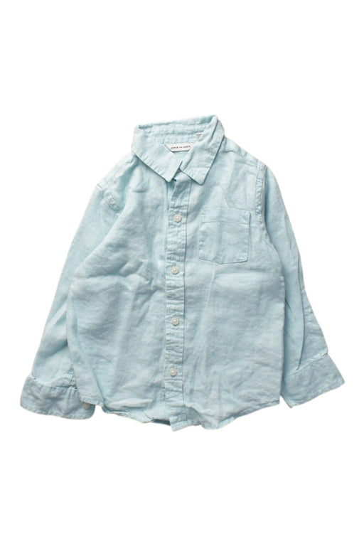 A Blue Long Sleeve Shirts from Janie & Jack in size 2T for boy. (Front View)