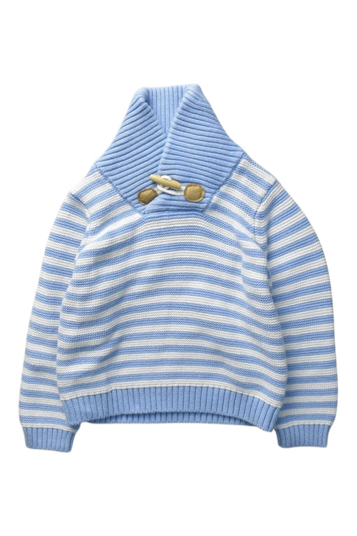 A Blue Knit Sweaters from Janie & Jack in size 2T for boy. (Front View)