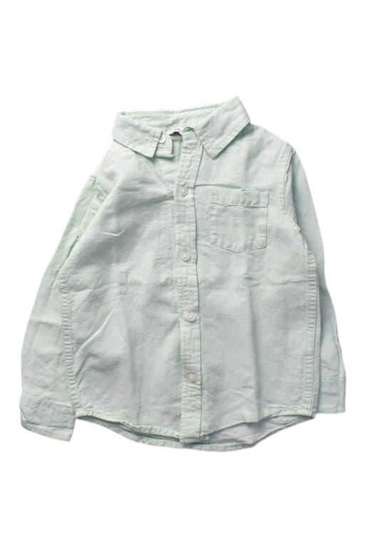 A Green Long Sleeve Shirts from Janie & Jack in size 2T for boy. (Front View)