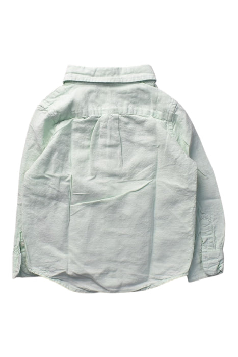 A Green Long Sleeve Shirts from Janie & Jack in size 2T for boy. (Back View)