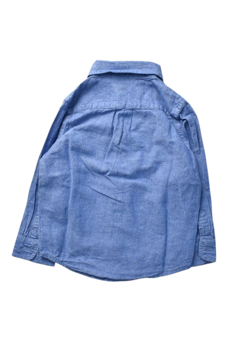 A Blue Long Sleeve Shirts from Janie & Jack in size 2T for boy. (Back View)