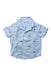 A Blue Short Sleeve Shirts from Janie & Jack in size 18-24M for boy. (Front View)