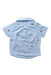 A Blue Short Sleeve Shirts from Janie & Jack in size 18-24M for boy. (Back View)