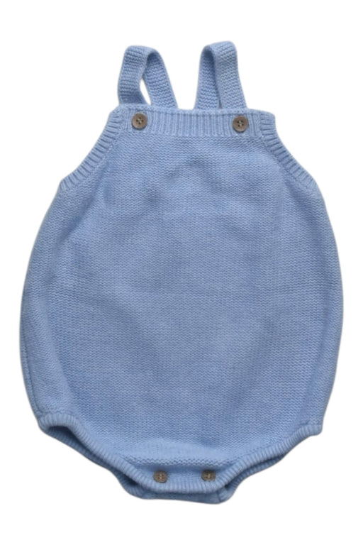 A Blue Sleeveless Rompers from The Little Tailor in size 12-18M for boy. (Front View)