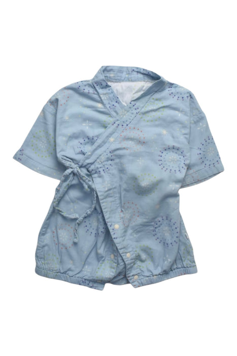 A Blue Short Sleeve Tops from Mimi Mono in size 12-18M for boy. (Front View)
