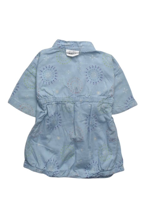 A Blue Short Sleeve Tops from Mimi Mono in size 12-18M for boy. (Back View)