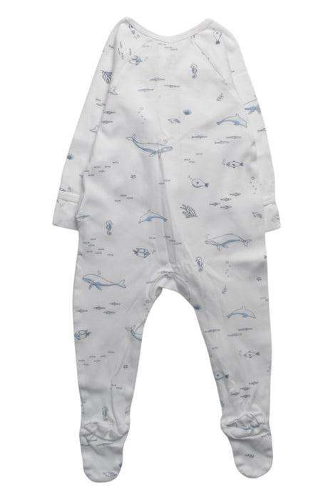 A White Onesies from Purebaby in size 3-6M for boy. (Back View)