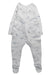 A White Onesies from Purebaby in size 3-6M for boy. (Back View)