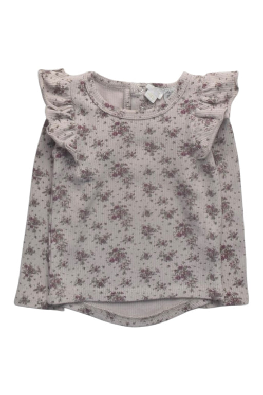 A Taupe Short Sleeve Tops from Jamie Kay in size 6-12M for girl. (Front View)