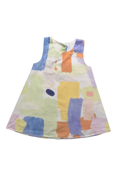 A Multicolour Sleeveless Dresses from Our Mini Nature in size 12-18M for girl. (Front View)