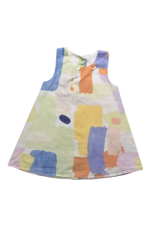 A Multicolour Sleeveless Dresses from Our Mini Nature in size 12-18M for girl. (Front View)