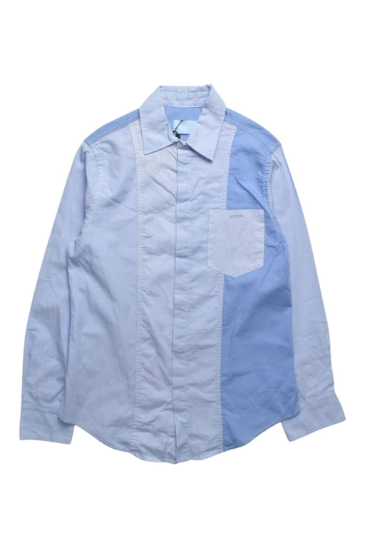 A Blue Long Sleeve Shirts from Lanvin Petite in size 10Y for boy. (Front View)