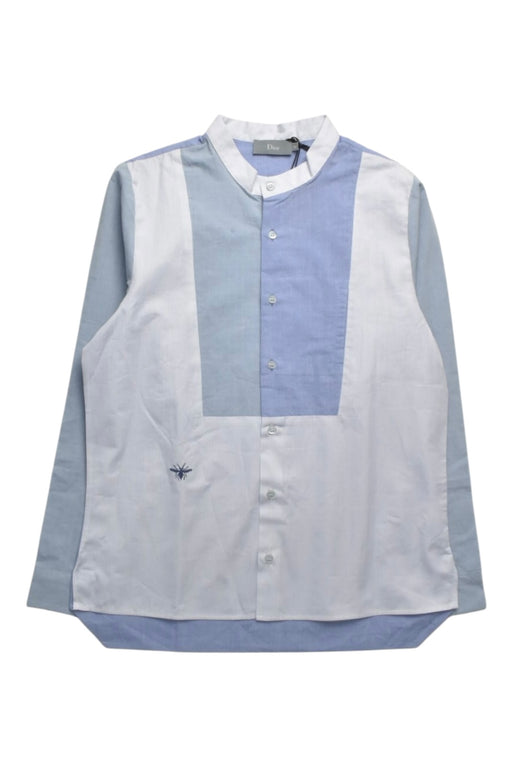 A Blue Long Sleeve Shirts from Dior in size 10Y for boy. (Front View)