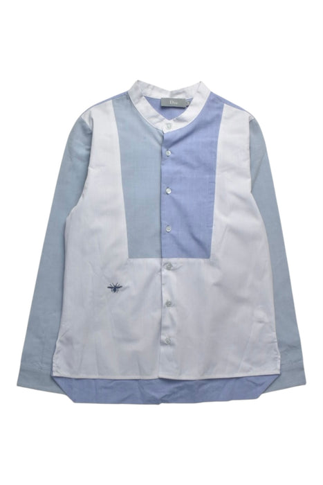 A Blue Long Sleeve Shirts from Dior in size 8Y for boy. (Front View)