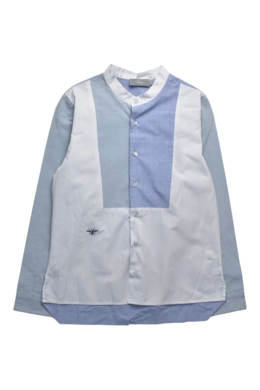 A Blue Long Sleeve Shirts from Dior in size 8Y for boy. (Front View)
