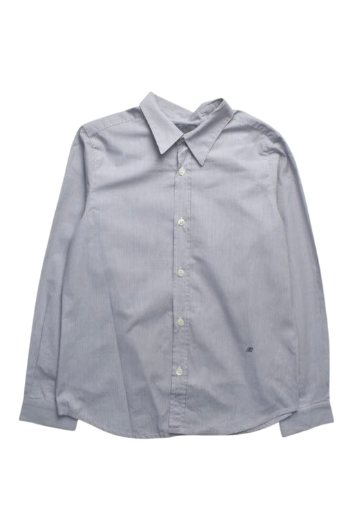 A Blue Long Sleeve Shirts from Bonpoint in size 8Y for boy. (Front View)