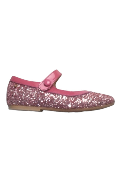 A Pink Flats from Manuela de Juan in size 4T for girl. (Front View)