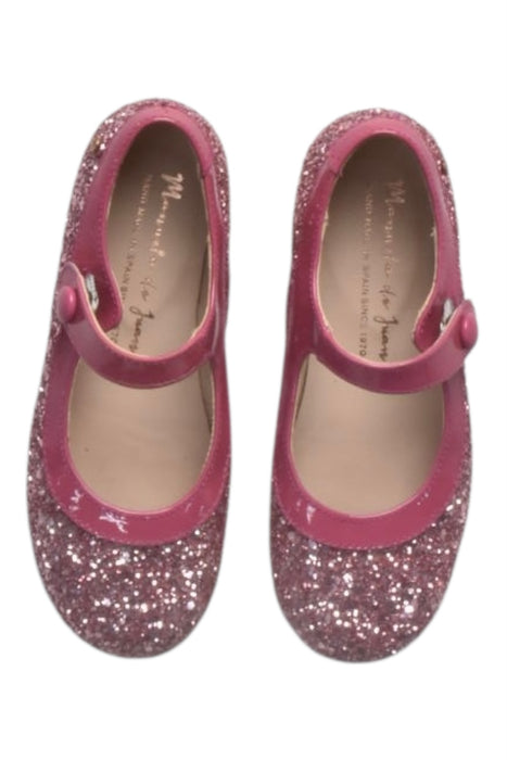 A Pink Flats from Manuela de Juan in size 4T for girl. (Back View)