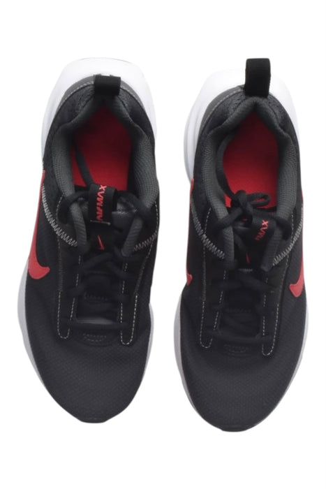 A Black Sneakers from Nike in size 10Y for boy. (Back View)