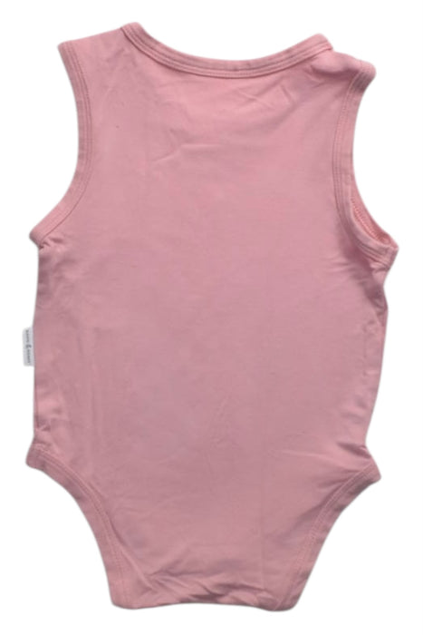 A Pink Sleeveless Bodysuits from Raph and Remy in size 3-6M for girl. (Back View)
