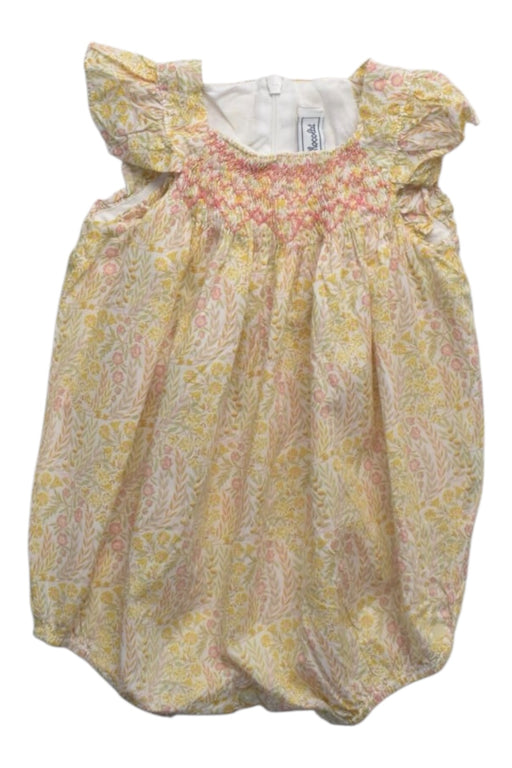 A Pink Sleeveless Rompers from Tartine et Chocolat in size 3-6M for girl. (Front View)