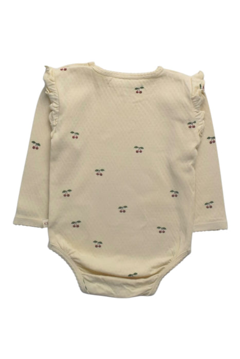 A Beige Long Sleeve Bodysuits from Konges Sløjd in size 6-12M for girl. (Back View)