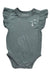 A Green Sleeveless Bodysuits from Raph and Remy in size 3-6M for girl. (Front View)