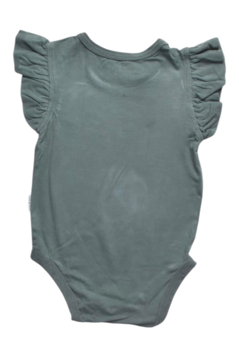 A Green Sleeveless Bodysuits from Raph and Remy in size 3-6M for girl. (Back View)