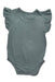 A Green Sleeveless Bodysuits from Raph and Remy in size 3-6M for girl. (Back View)