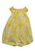 A Yellow Sleeveless Rompers from Tea in size 3-6M for girl. (Back View)