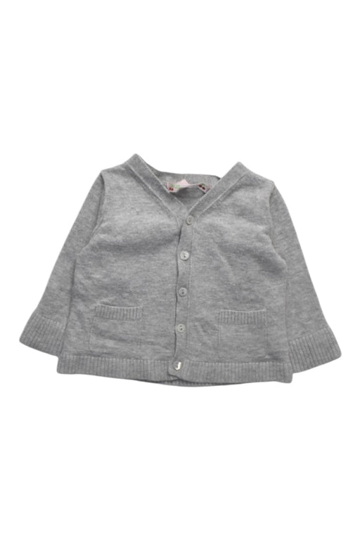 A Grey Cardigans from Bonpoint in size 3-6M for girl. (Front View)