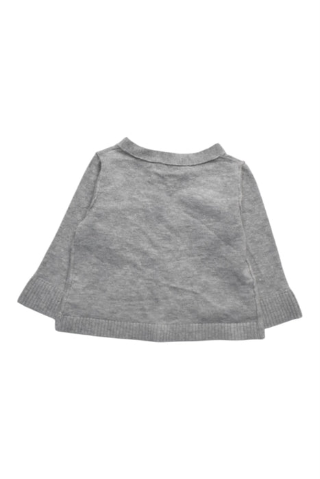 A Grey Cardigans from Bonpoint in size 3-6M for girl. (Back View)